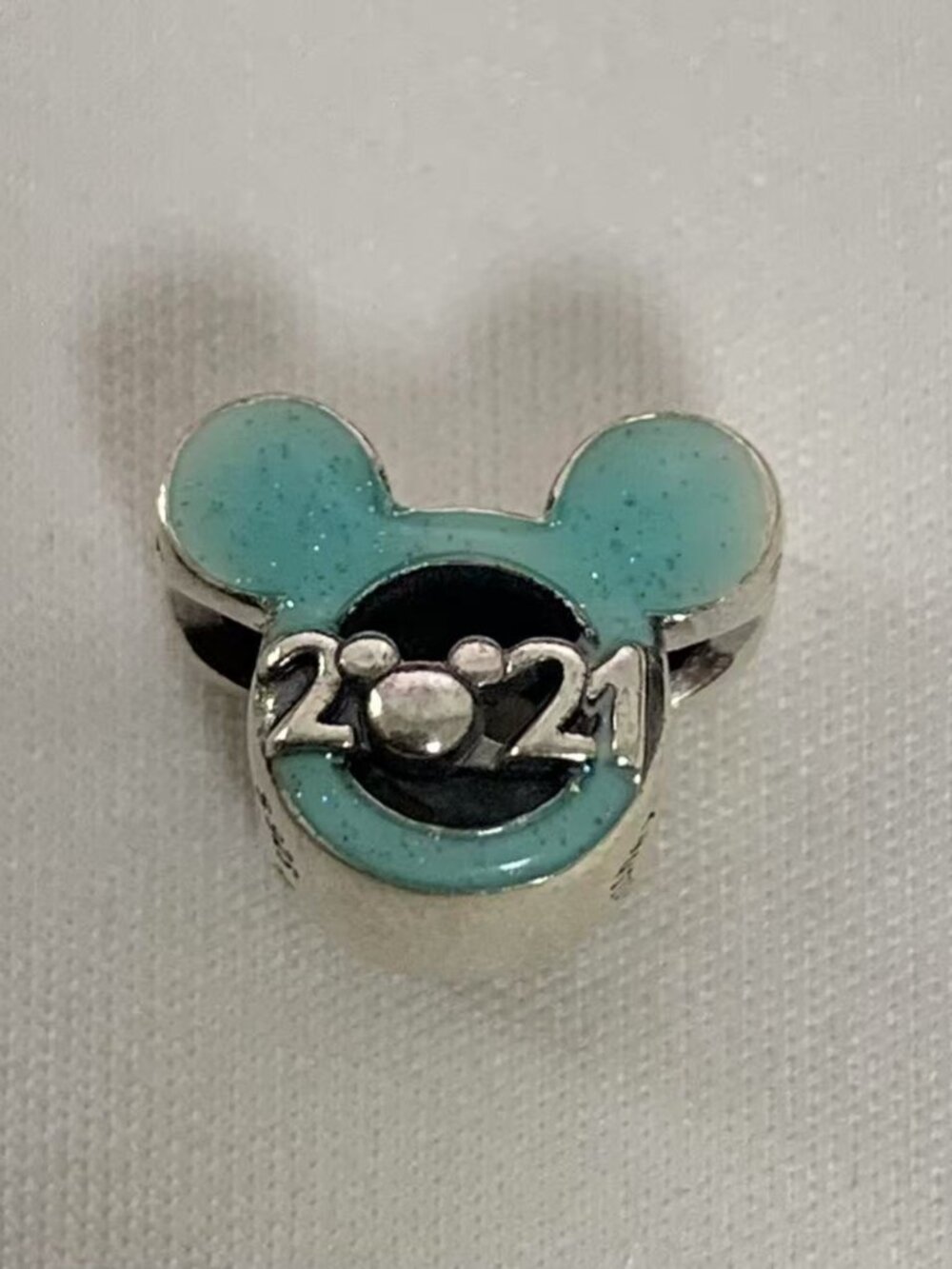 Mickey Mouse Icon Charm by Pandora – Disney Parks 2021, S925 Silver Jewelry